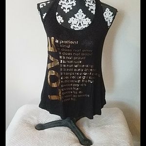 LOVE black tank top